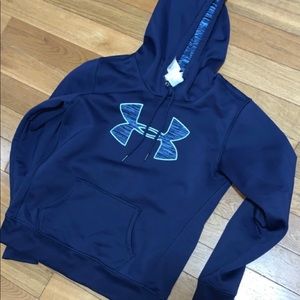 Under armour navy blue hoodie medium